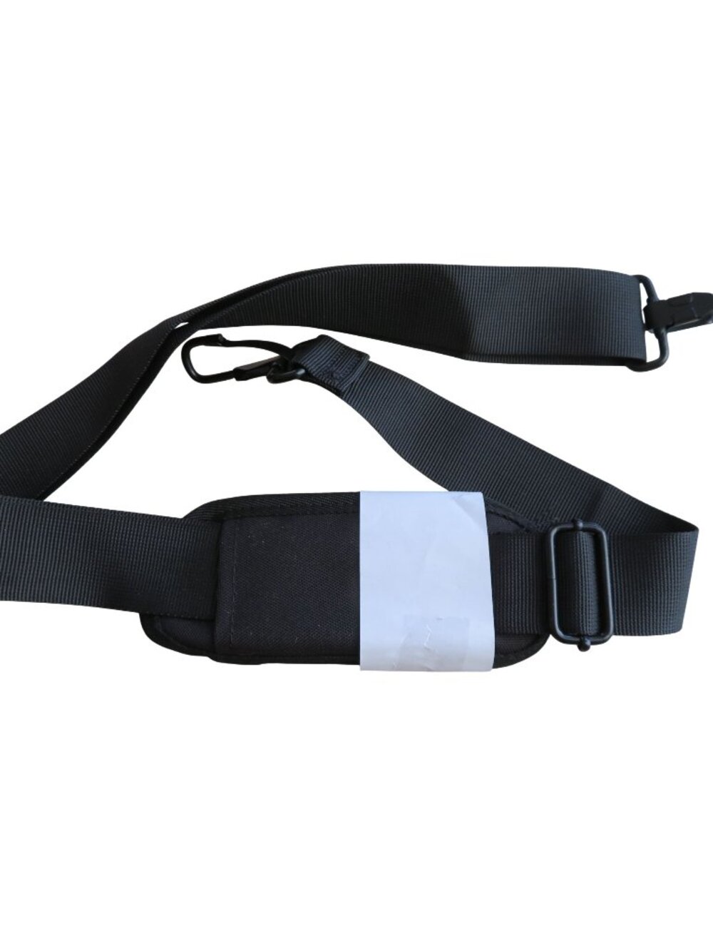Universal Replacement Shoulder Strap Adjustable Black Shoulder Pad Metal Swivel